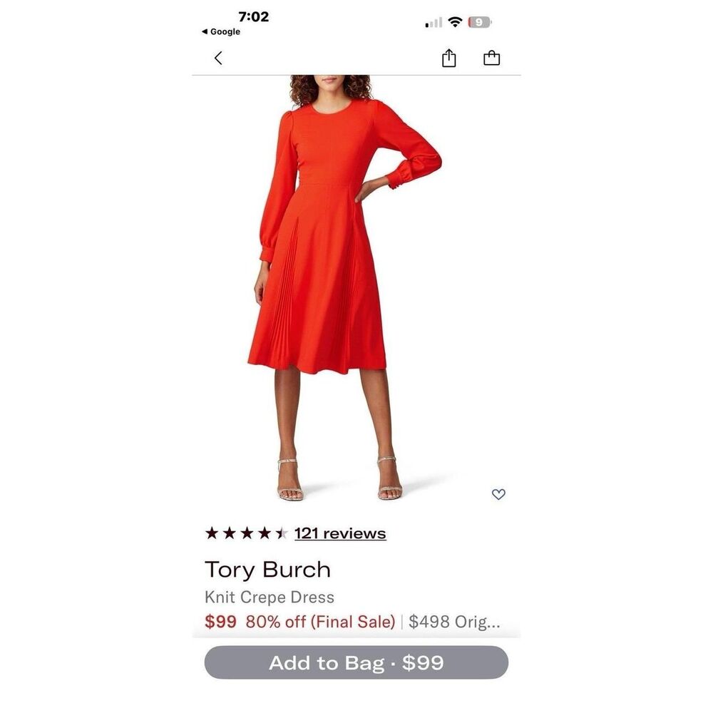 Tory-burch Women's Red Dress